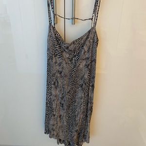 Snake print free people dress